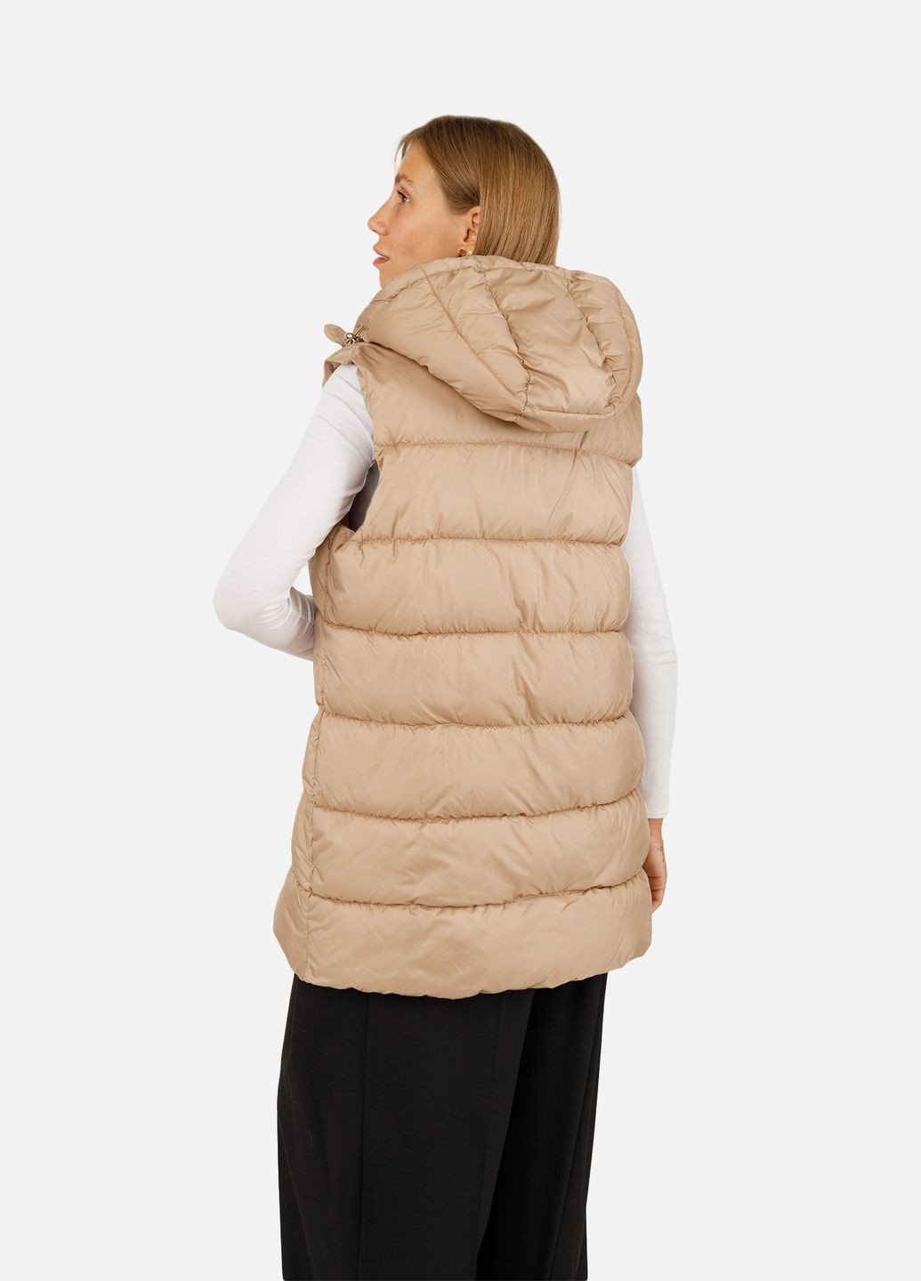 Жіночий утеплений жилет колір капучино ЦБ-00258187 Yuki (306713025)