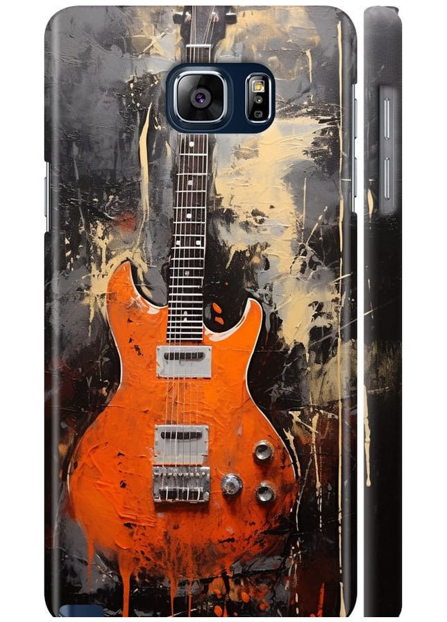 3D пластиковый глянцевый чехол 'Чехол Оранжевая Гитара' для Endorphone samsung galaxy note 5 n920c (278772364)