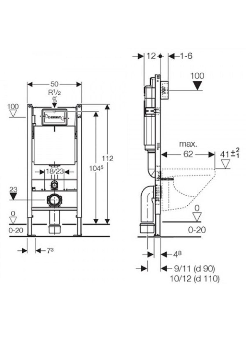 Інсталяція Duofix 458.103.00.1 Geberit (361446908)