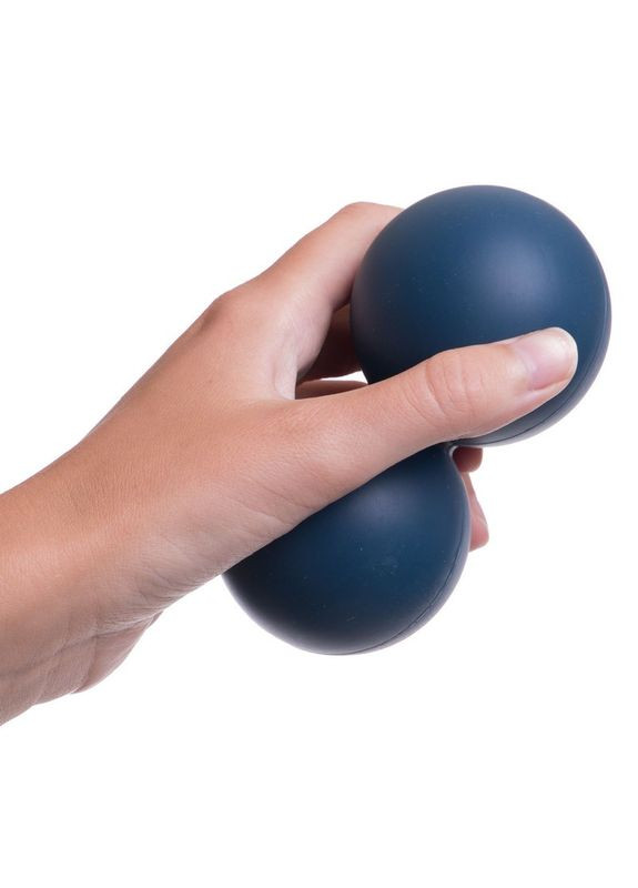 М'яч кінезіологічний підвійний Duoball (міні валик) (TPR, розмір 12,5x6см, темно-синій) (FI-1690) SP-Sport (361438938)