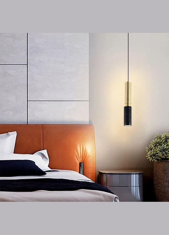 Люстра подвесная на 1 лампочку 27385 Латунь 45-150х10х10 см. Sunnysky (364502086)