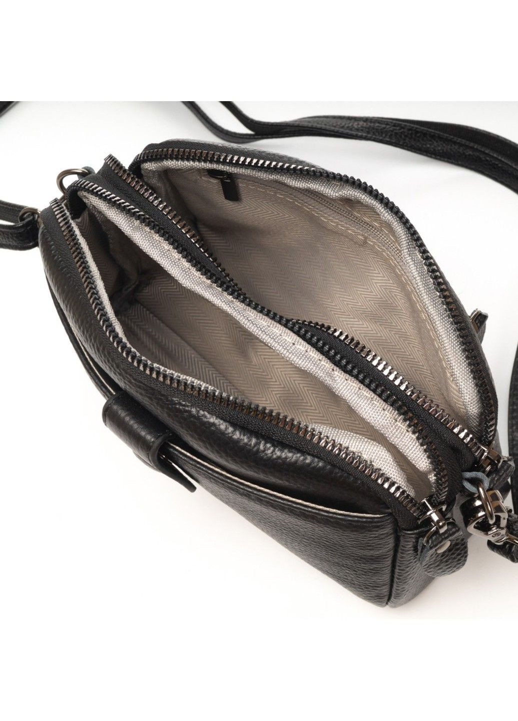 Жіночий молодіжний шкіряний клатч 88085 black Alex Rai (336144326)