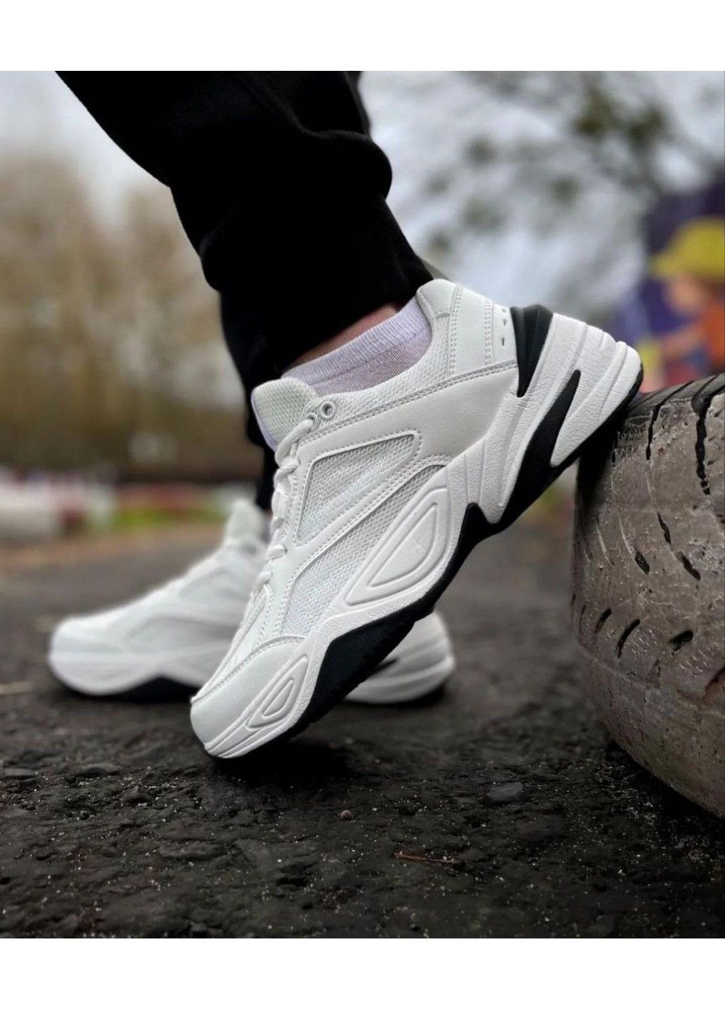 Білі Осінні кросівки чоловічі м2к Stilli