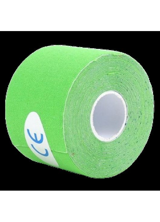 Тейп Кінезіо 3,8 см, кінезіологічна стрічка Kinesiology Tape, салатовий, 3,8 см No Brand (361147374)