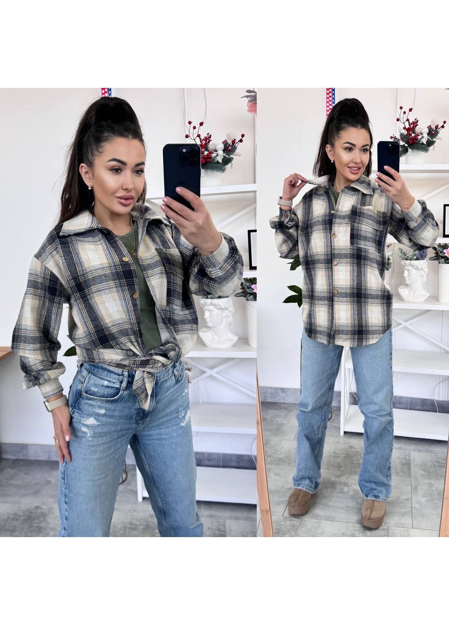 Сорочка у клітинку Fashion (353303173)
