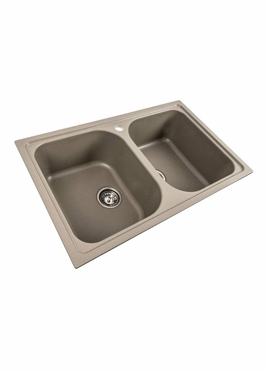 Гранитная мойка для кухни 7950 Equatoria матовый Титан Platinum (342069433)