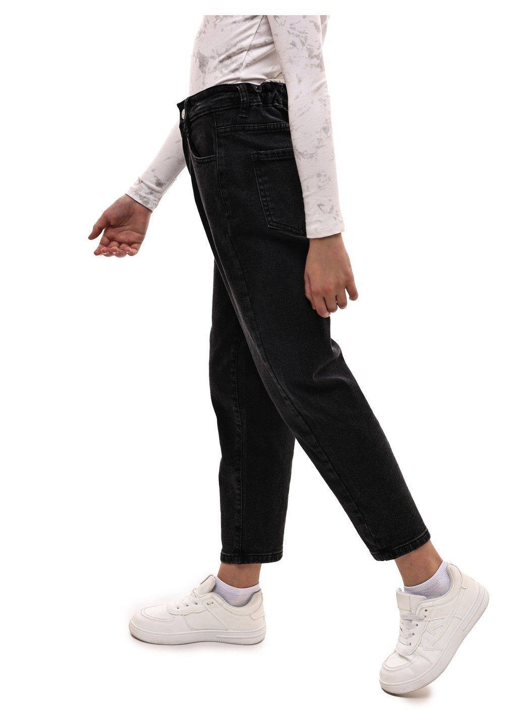 Серые демисезонные джинсы для девочки подростка RELUCKY