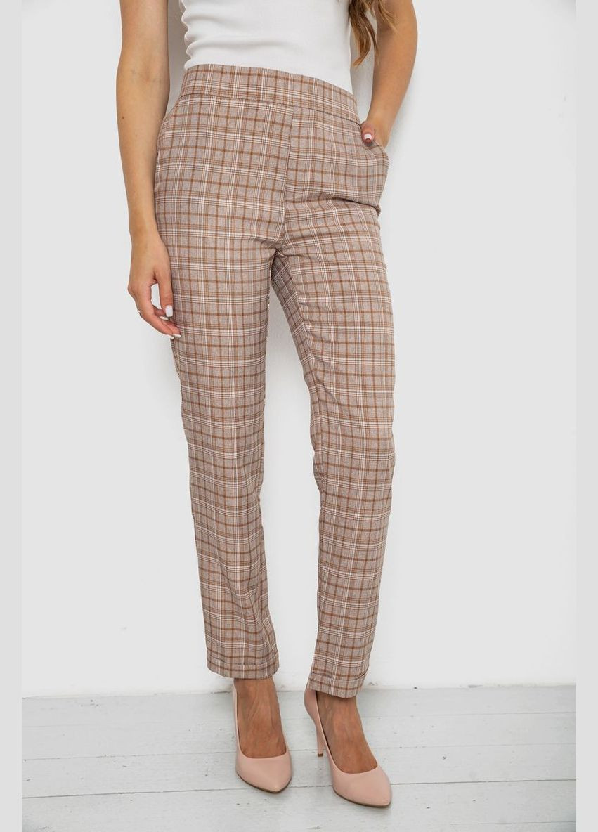 Штани жіночі у клітинку, колір сірий, 238RM94 Ager (340273237)