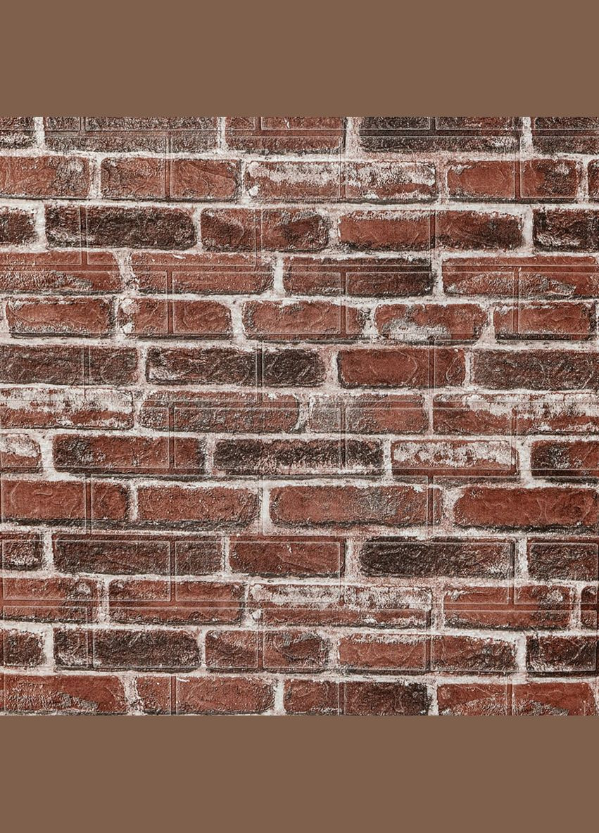 Самоклеющаяся 3D панель под красный екатеринослав кирпич 3080х700х3мм Sticker Wall (298347743)
