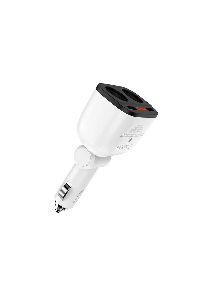 Зарядний пристрій Z28 Power ocean 2xUSB + display White (6957531091967) Hoco (401417407)