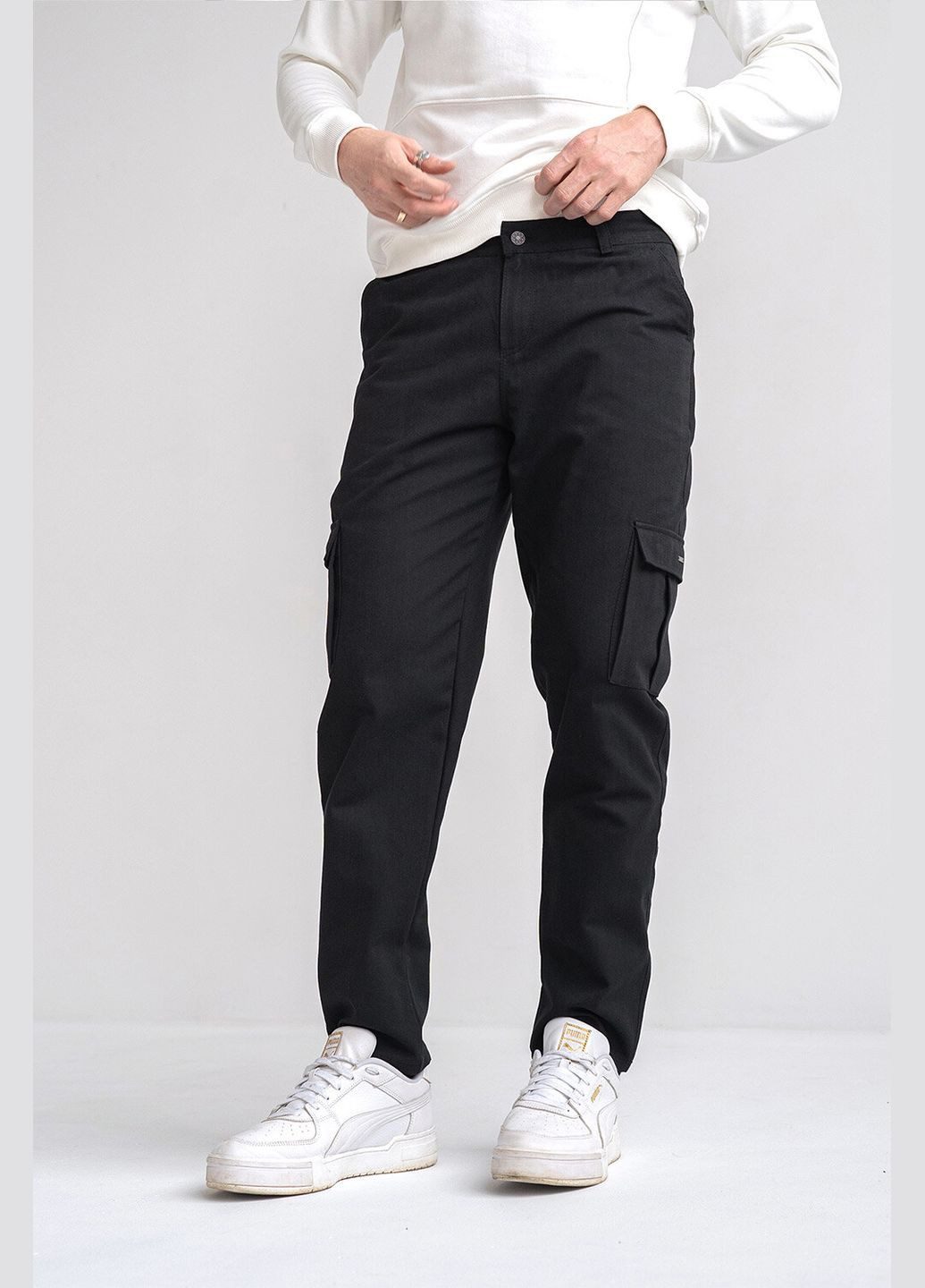 Черные демисезонные брюки Teamv