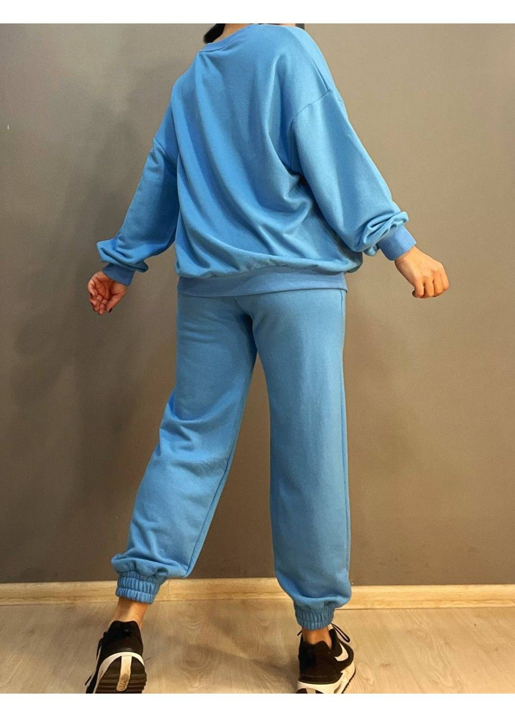 Костюм жіночій 470-471 базовий світшот оверсайз брюки джоггери на резинці Quzen (302810267)