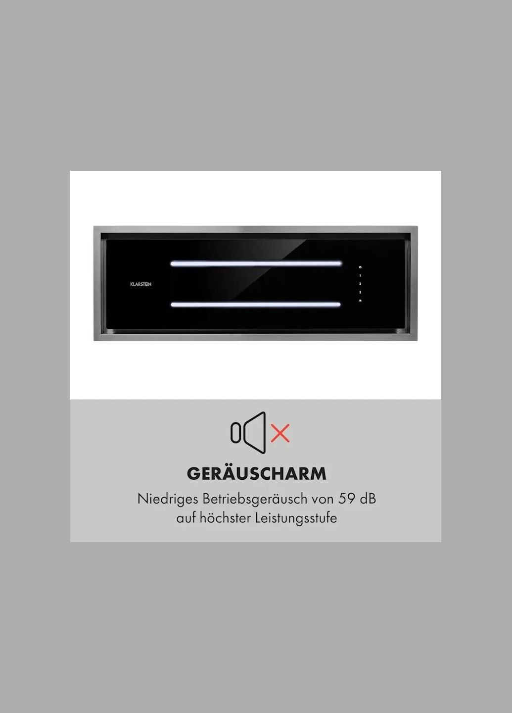 Витяжка кухонна High Line 90 під забудову (10033054) Klarstein (338194753)