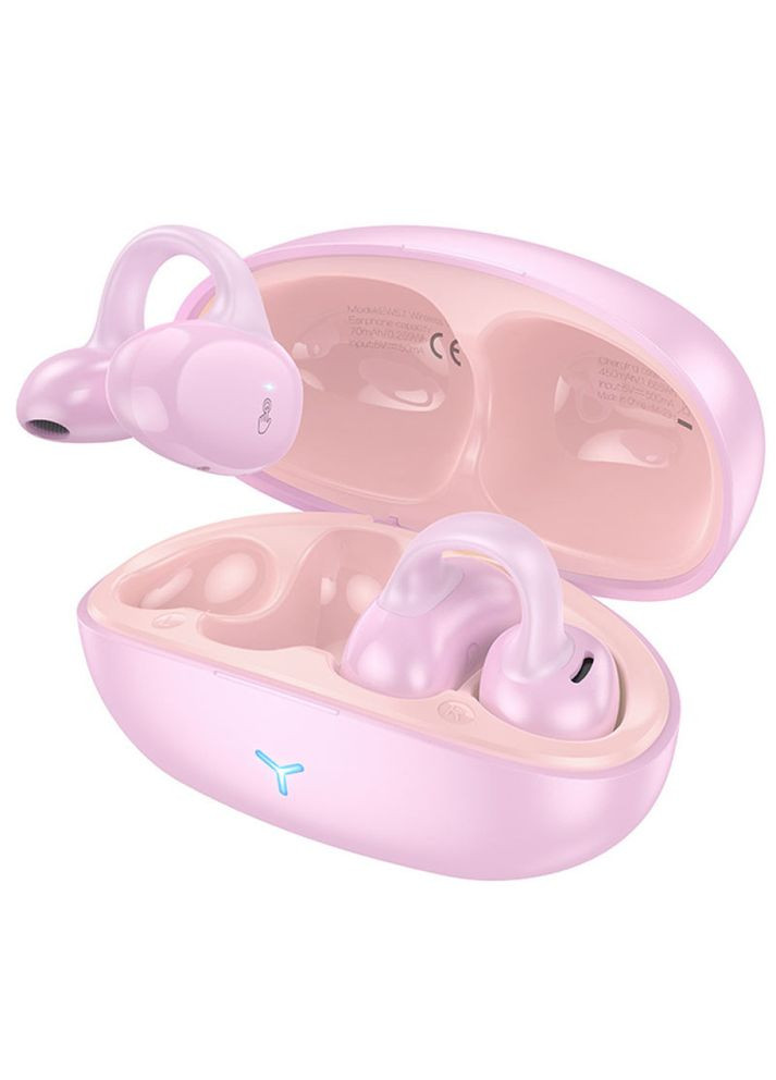 Бездротові навушники EW57 Auspicious clip-on TWS стереогарнітура в кейсі рожева Hoco (301406813)