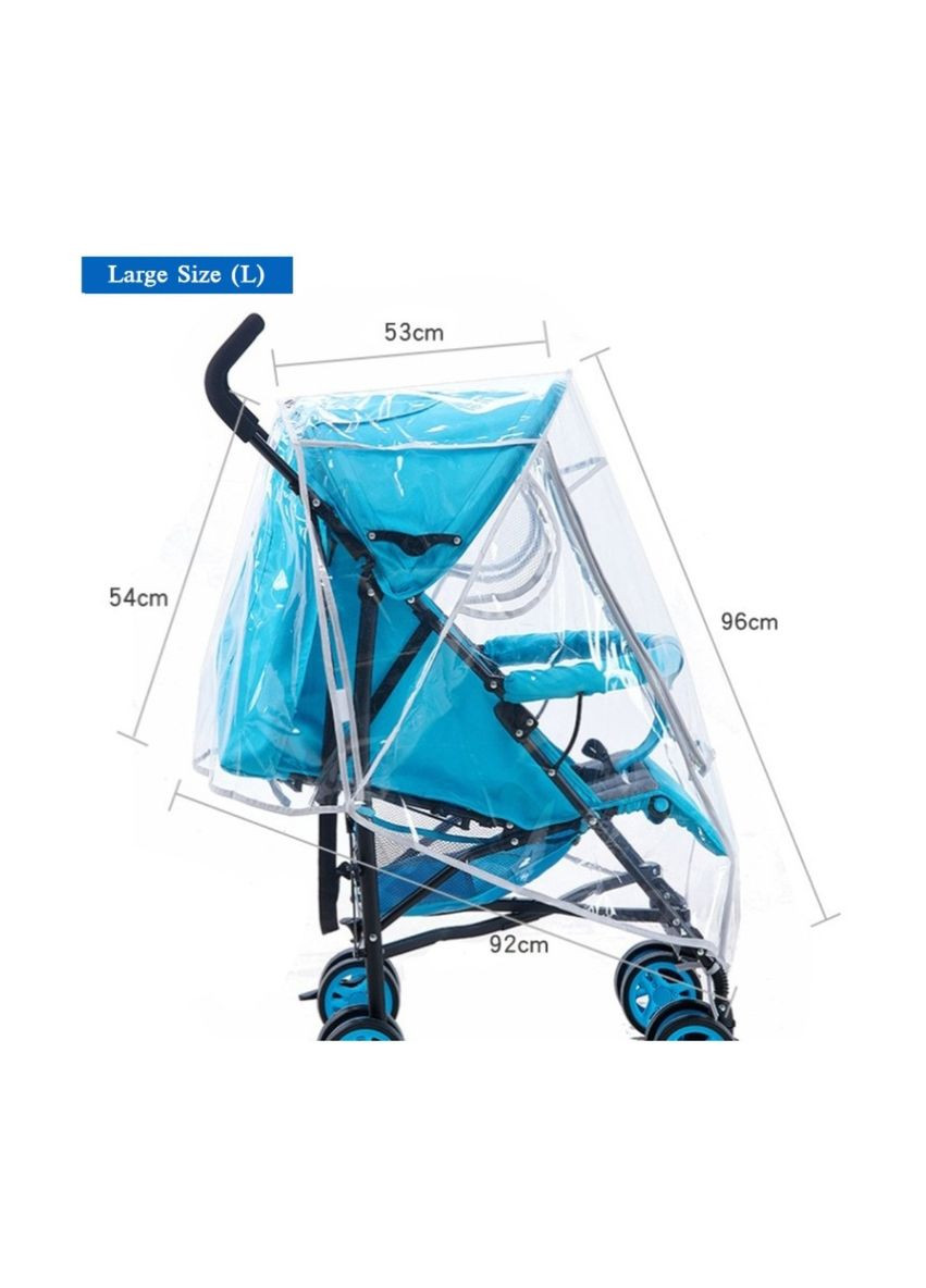 Дождевик для коляски люлька с окошком на молнии размер L Lelik™ No Brand (300572955)