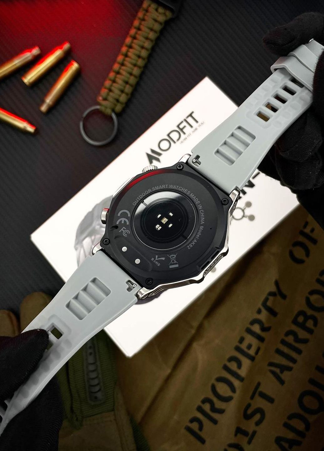 Чоловічий розумний годинник Silver Silica Modfit Titan-X (356130704)