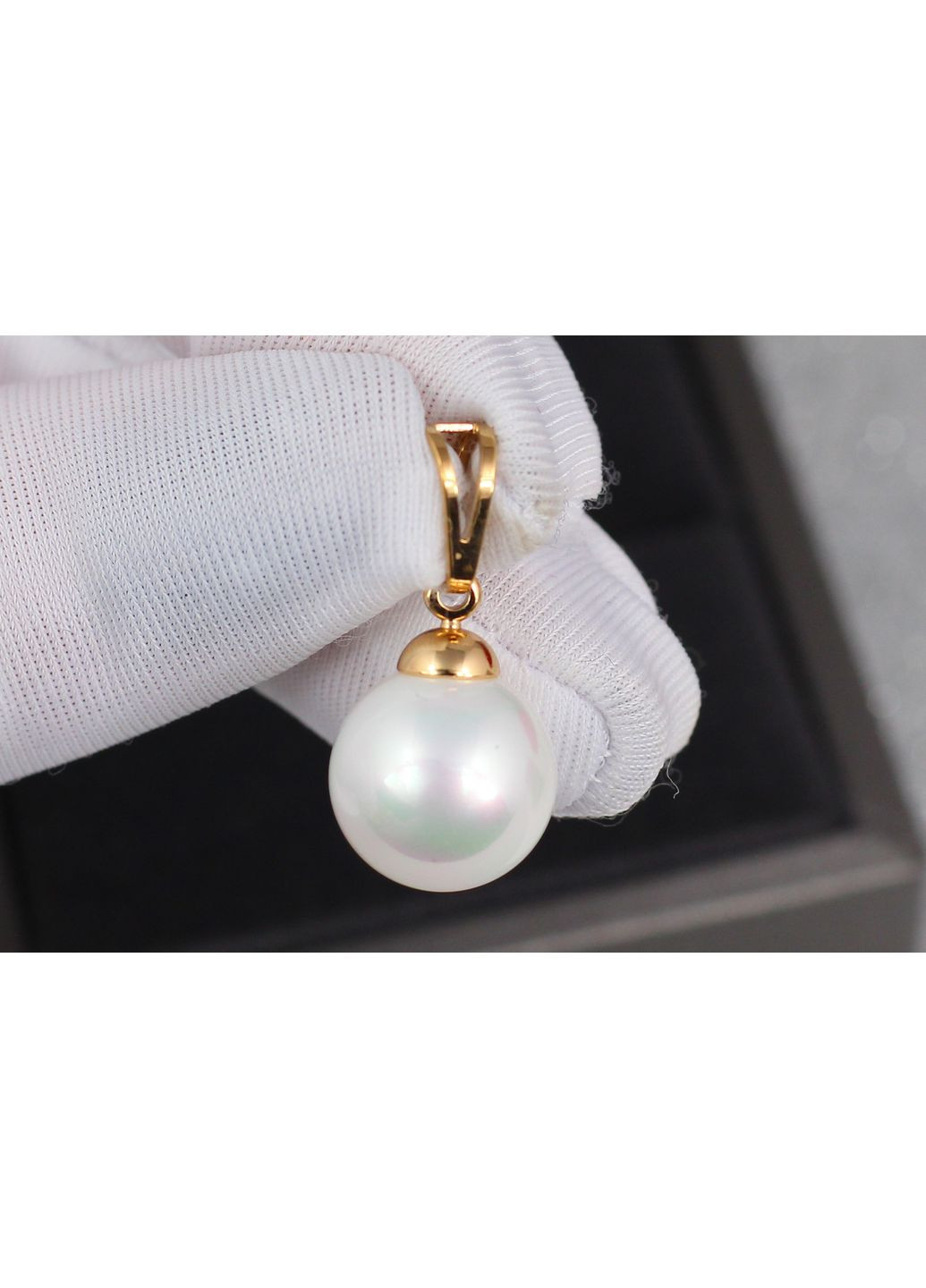 Кулон перлина 12 мм золотистий love-shopping Xuping Jewelry (355800902)