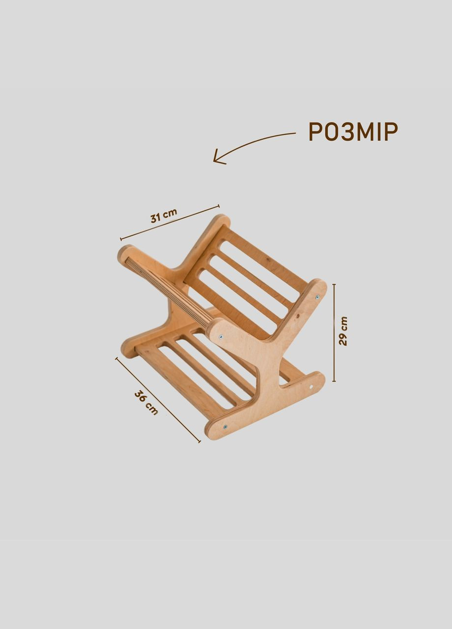 Книжная полка Белая LunaToys (306552754)