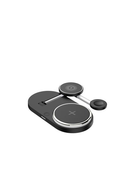 Зарядний пристрій (ARM78103) ArmorStandart Wireless Charging H102 3 in 1 Magnetic Black (369881353)