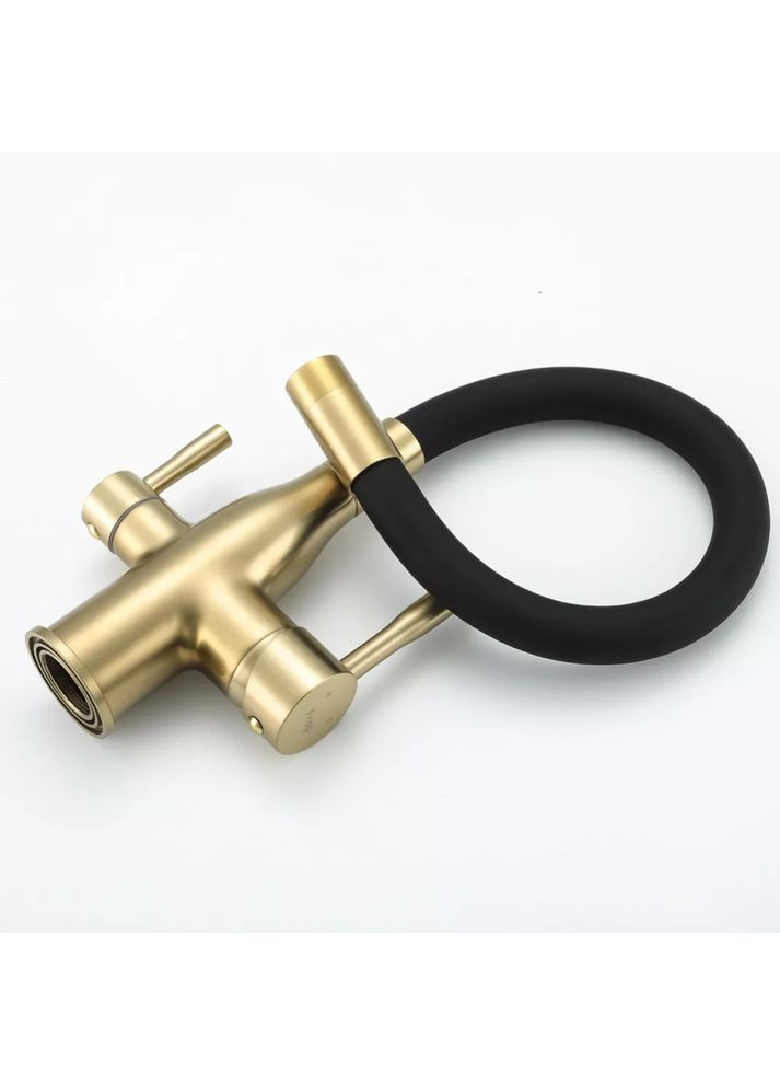 Змішувач для кухні під фільтр F4396-3 з гнучким виливом Frap (371644802)