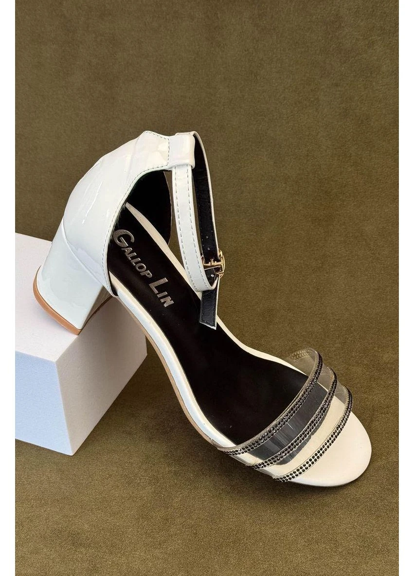 Белые босоножки женские,, 243re280 No Brand