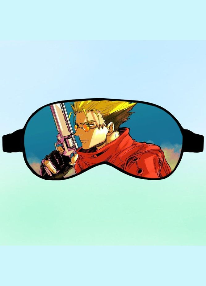 Маска для сна Аниме Триган #0005 черная No Brand (315046262)