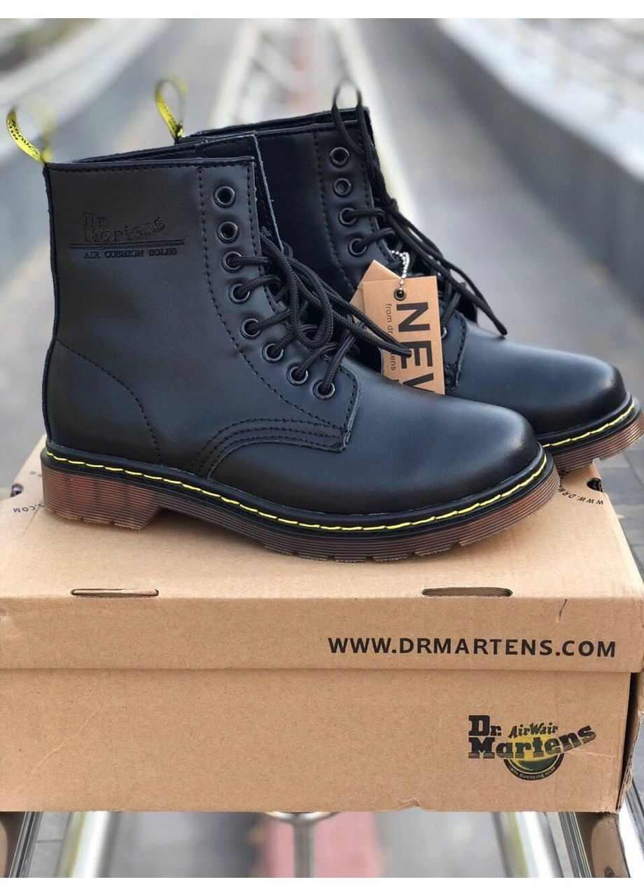 Черевики жіночі та чоловічі Dr. Martens 1460 Black 11822006 Доктор Мартинс (Хутро) No Brand (366072167)