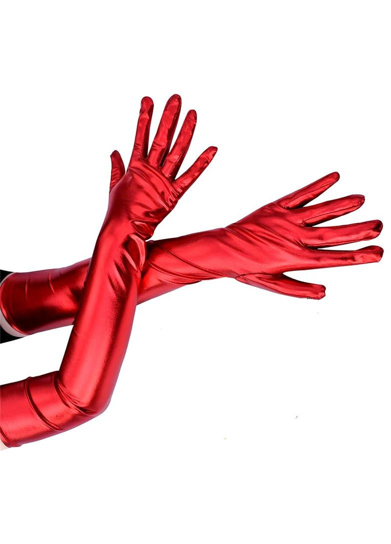 Перчатки латексные длинные выше локтя красные (LTKpr-red) No Brand (356676143)