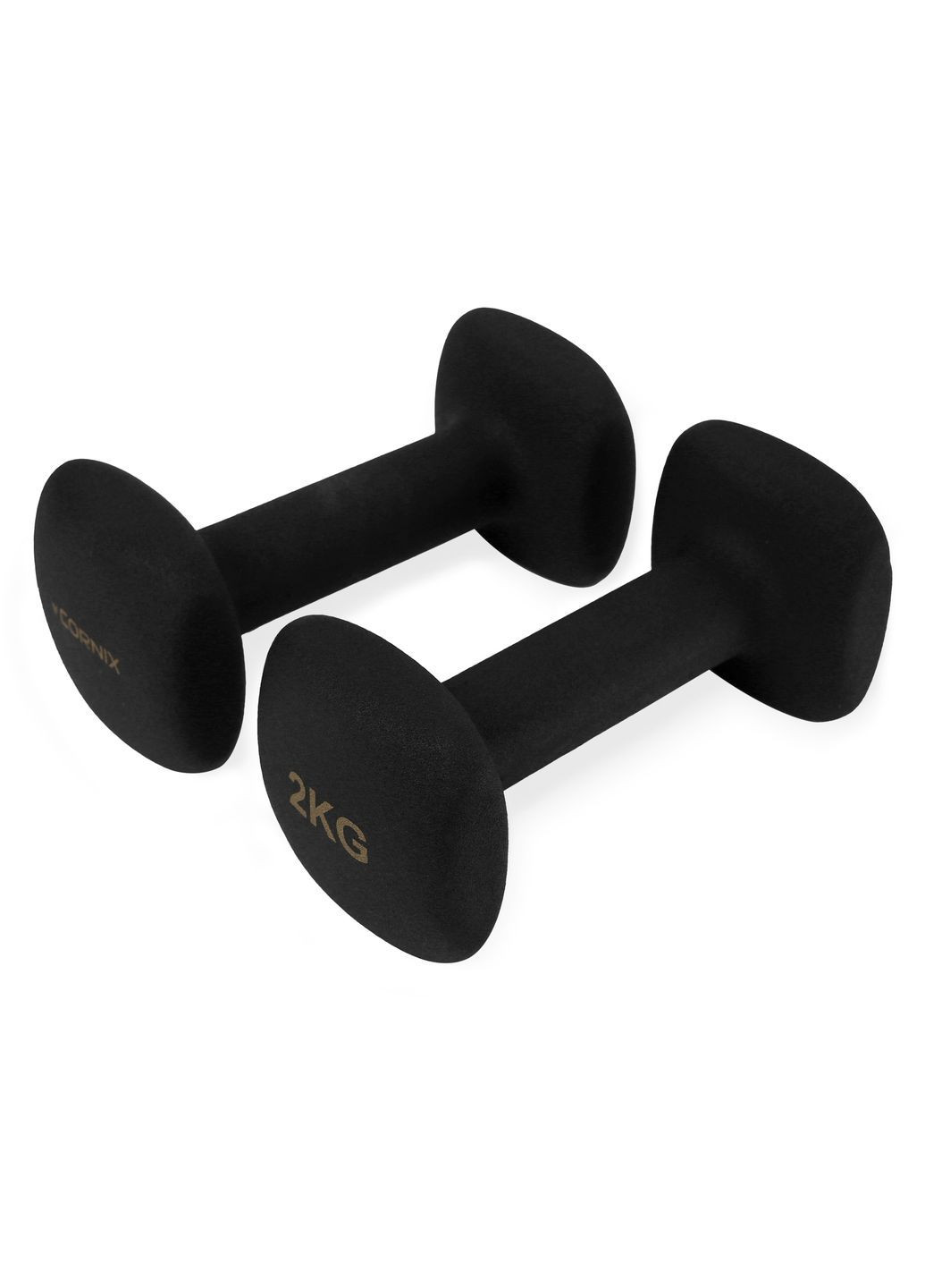 Гантелі вінілові Square 2 x 2 кг XR-0407 Black Cornix (372925238)