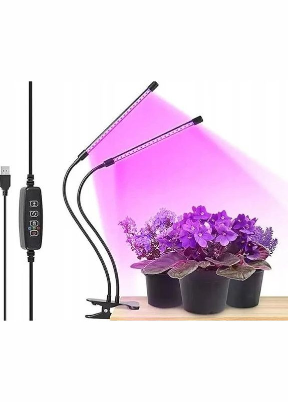 Светодиодная фитолампа для растений 20ВТ 2 лампы (2099342052) Supretto (329050436)