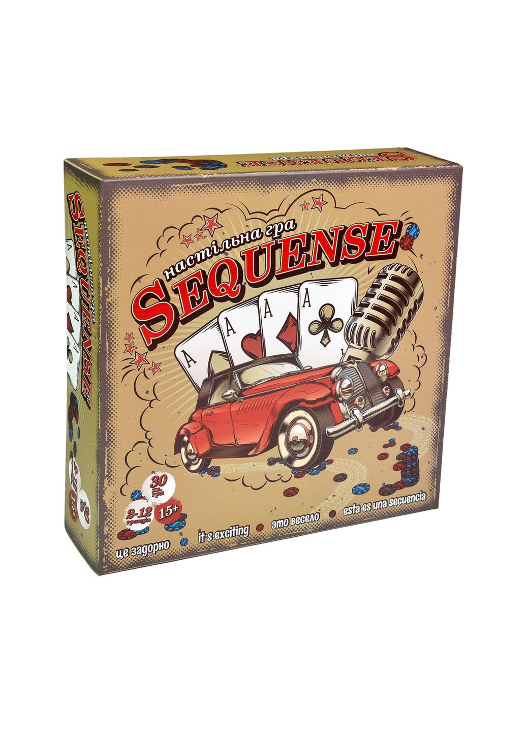 Настольная игра Sequense карточная стратегическая игра для детей и взрослых, 2–12 игроков, 108 карт Strateg (369760441)