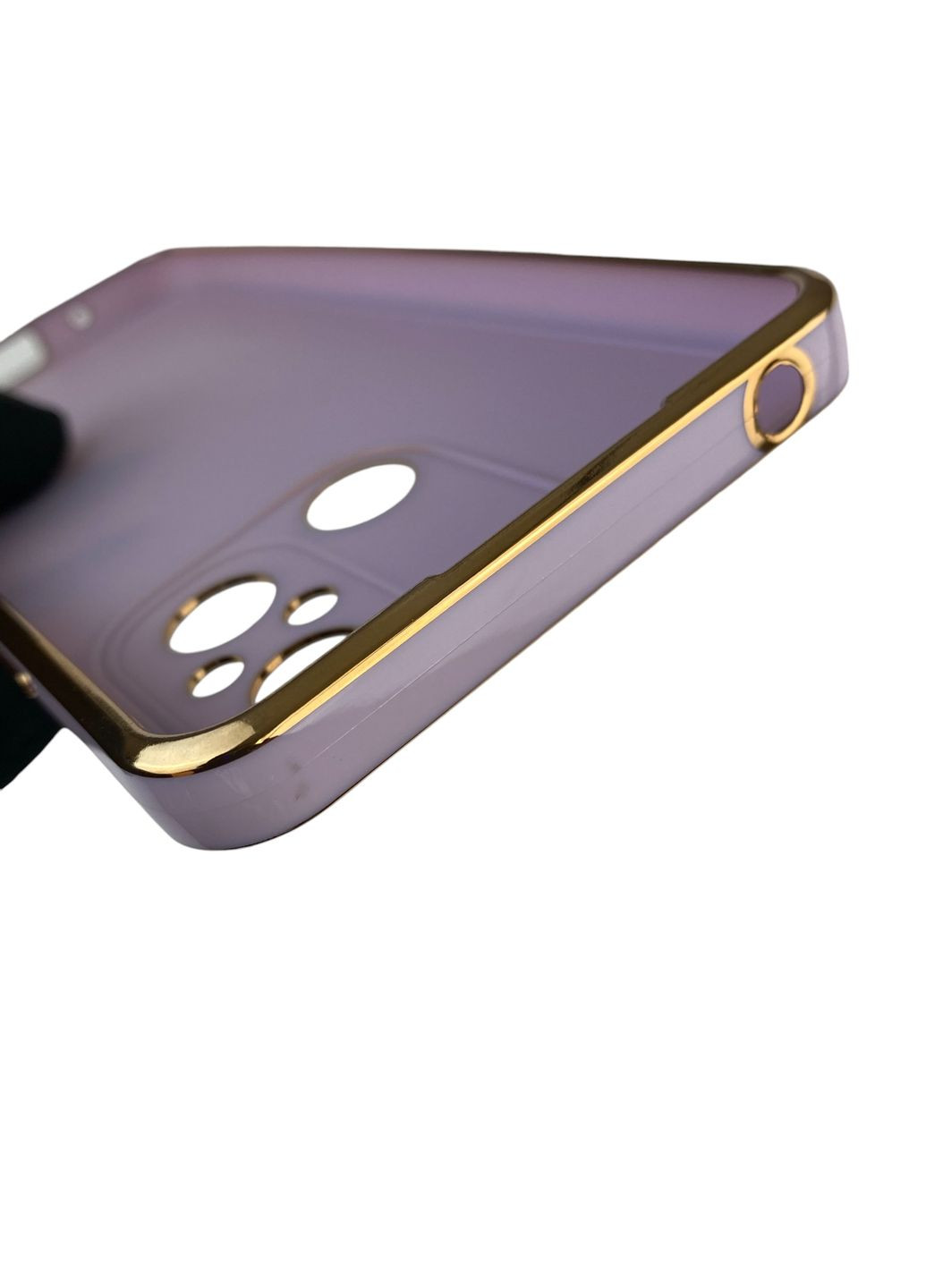 Чехол для Redmi 12C с кольцом MagSafe с золотой окантовкой на редми 12с сиреневый gs1 Xiaomi (366231370)