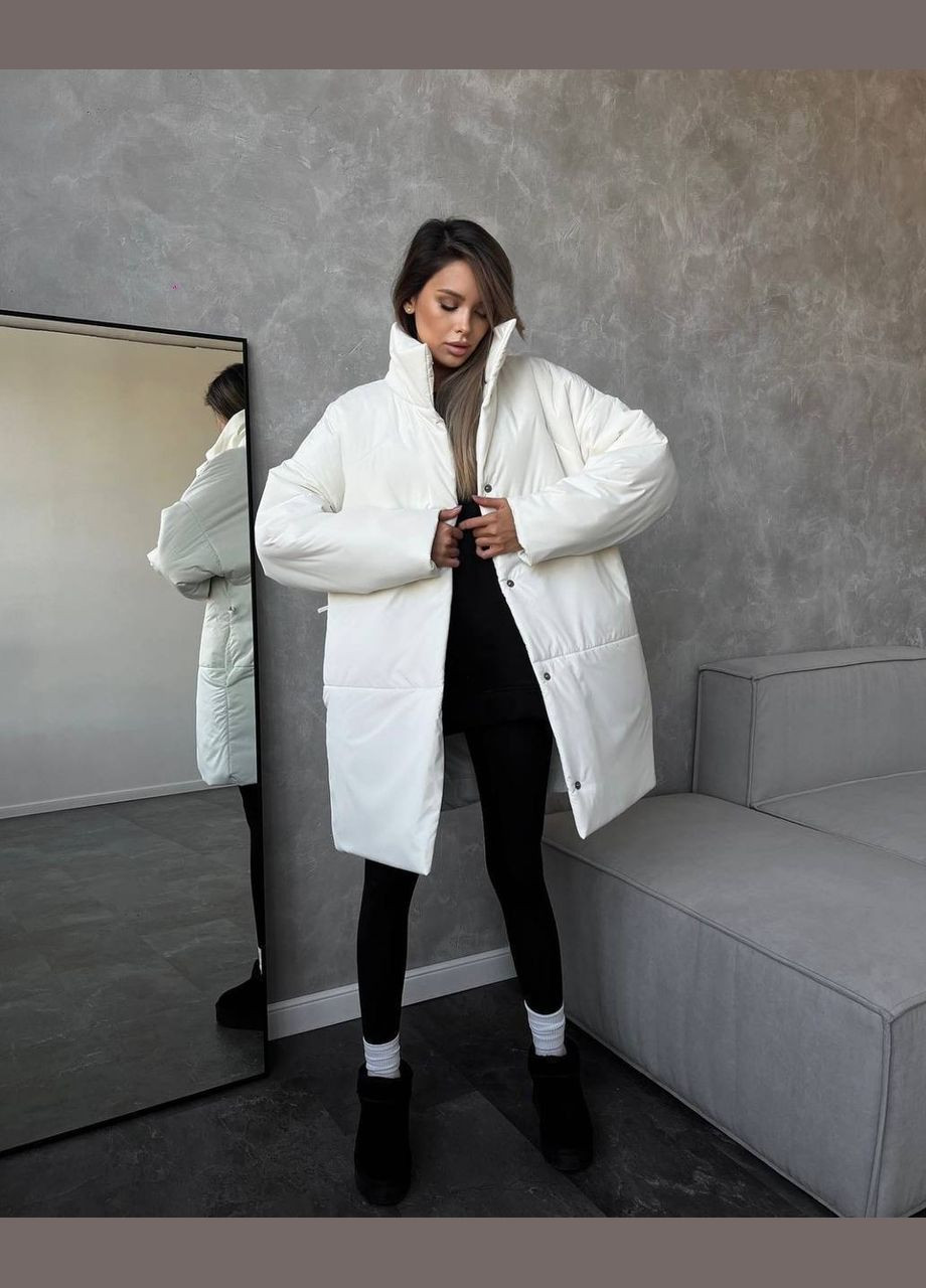 Белая зимняя зимняя куртка куртка-одеяло Garna