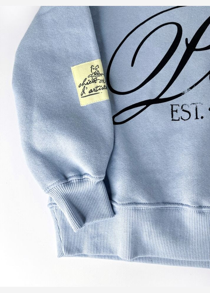 Zara кофта світшот 122 см блакитний артикул л797 блакитний