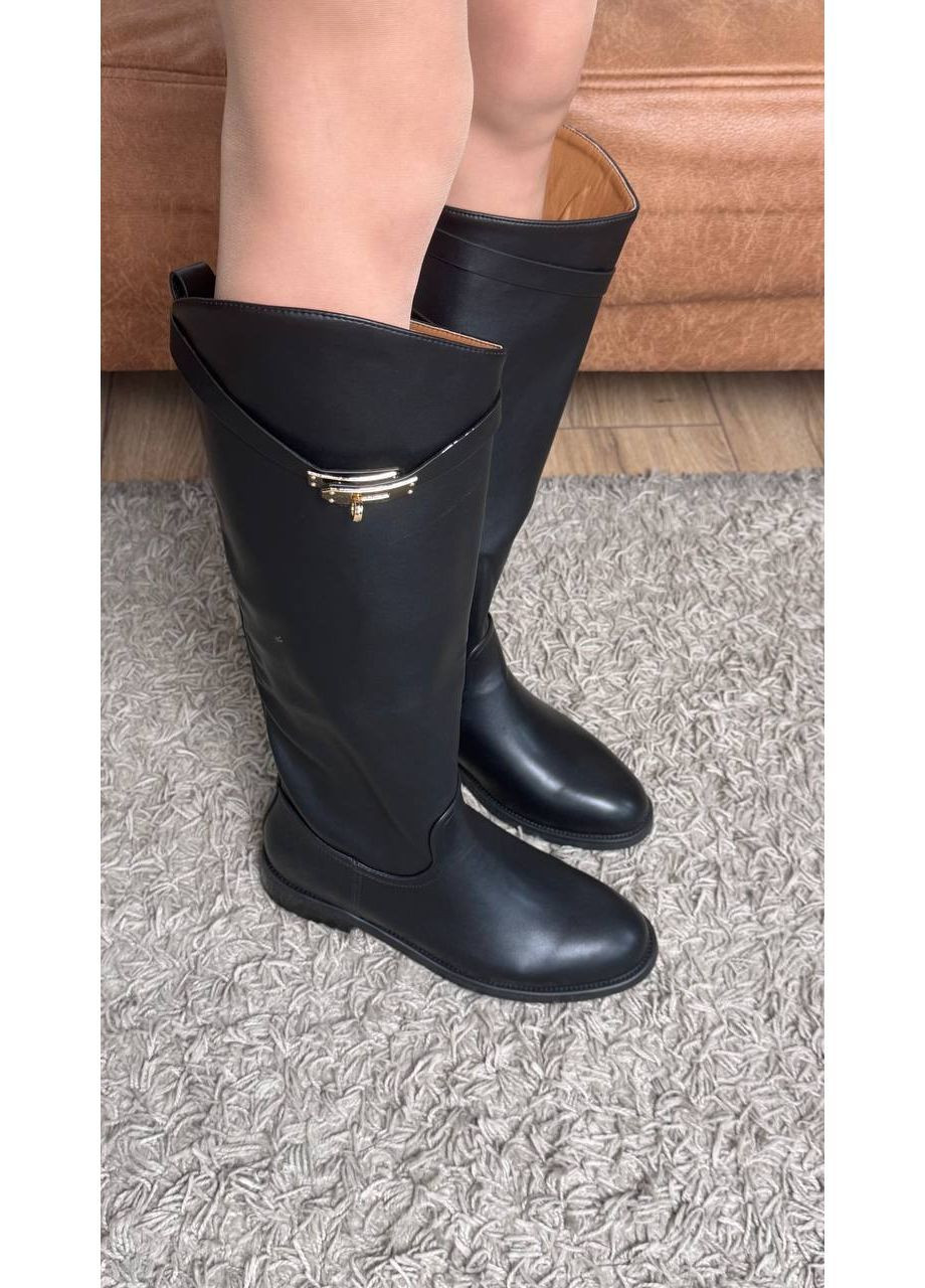 🖤 демисезонные сапоги из экокожи No Brand