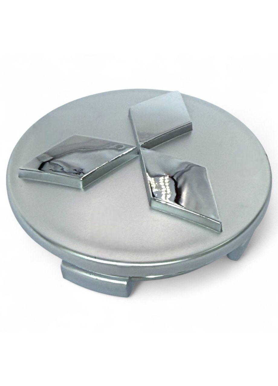 1 штука Колпачок в диски 60/54 заглушка для дисков Мицубиси Серый с хромом No Brand (364958973)