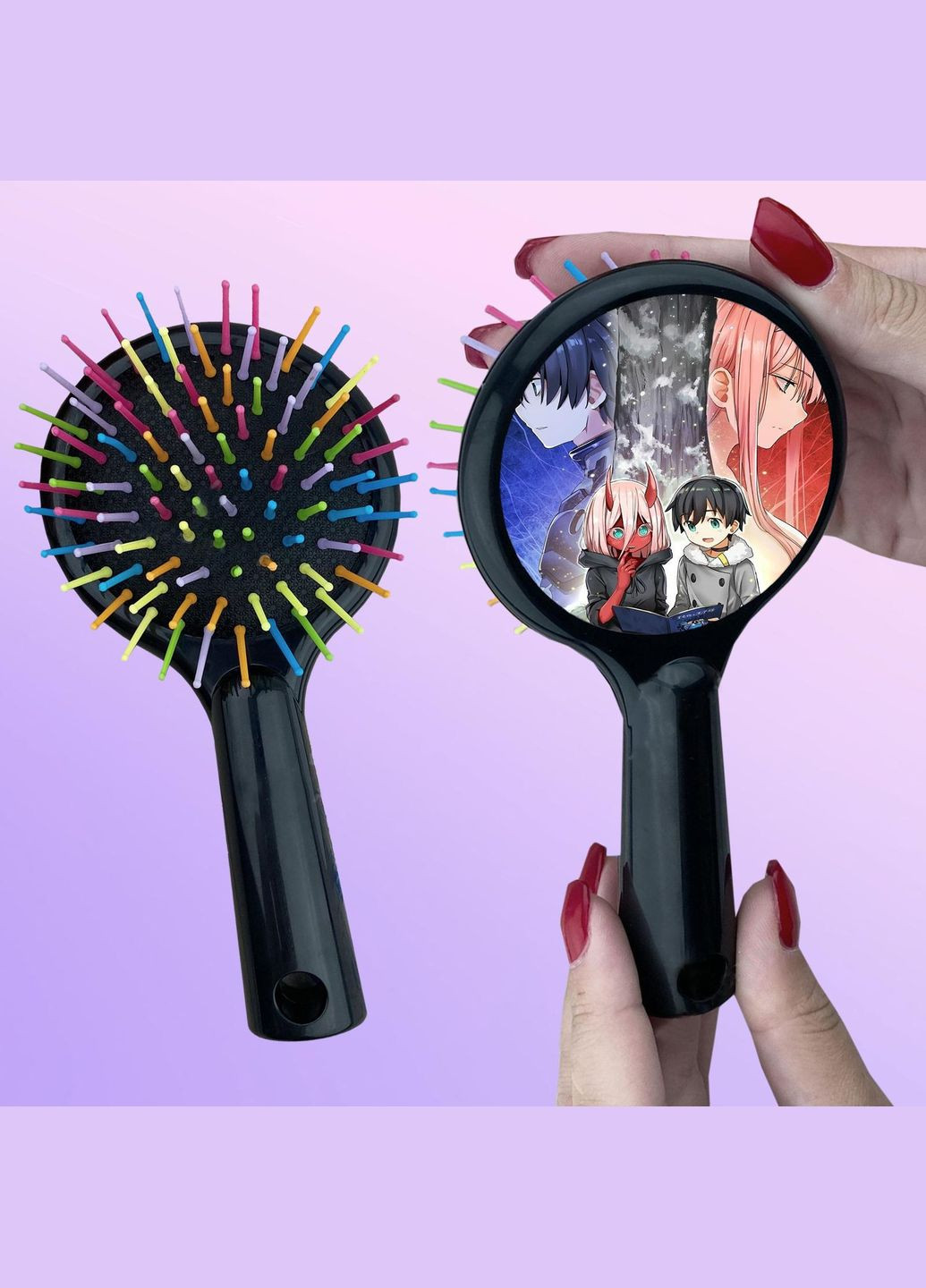 Расческа для волос Аниме Любой во Франксе #0003 черный No Brand (315046764)