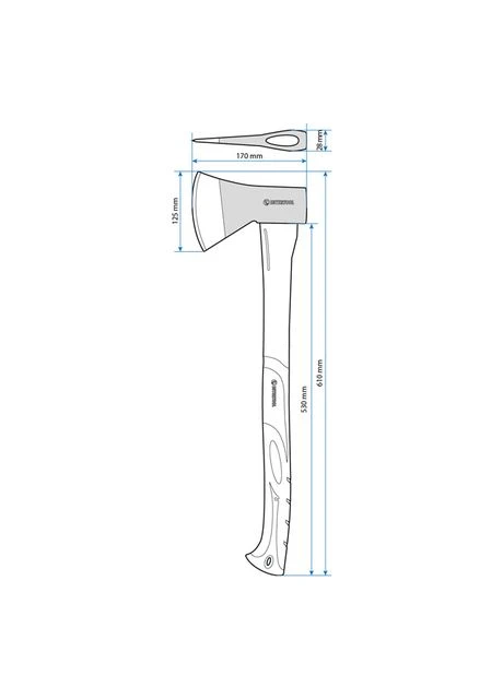 Сокира, 1000 г, ручка з фібергласу Intertool HT-0263 (375224742)