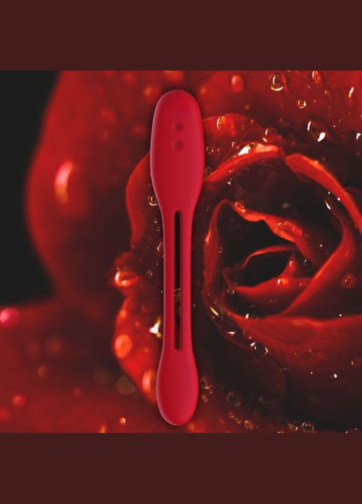 Гибкий вибратор для пар Every Night Toys Flexible с двумя моторчиками, красный No Brand (330617922)