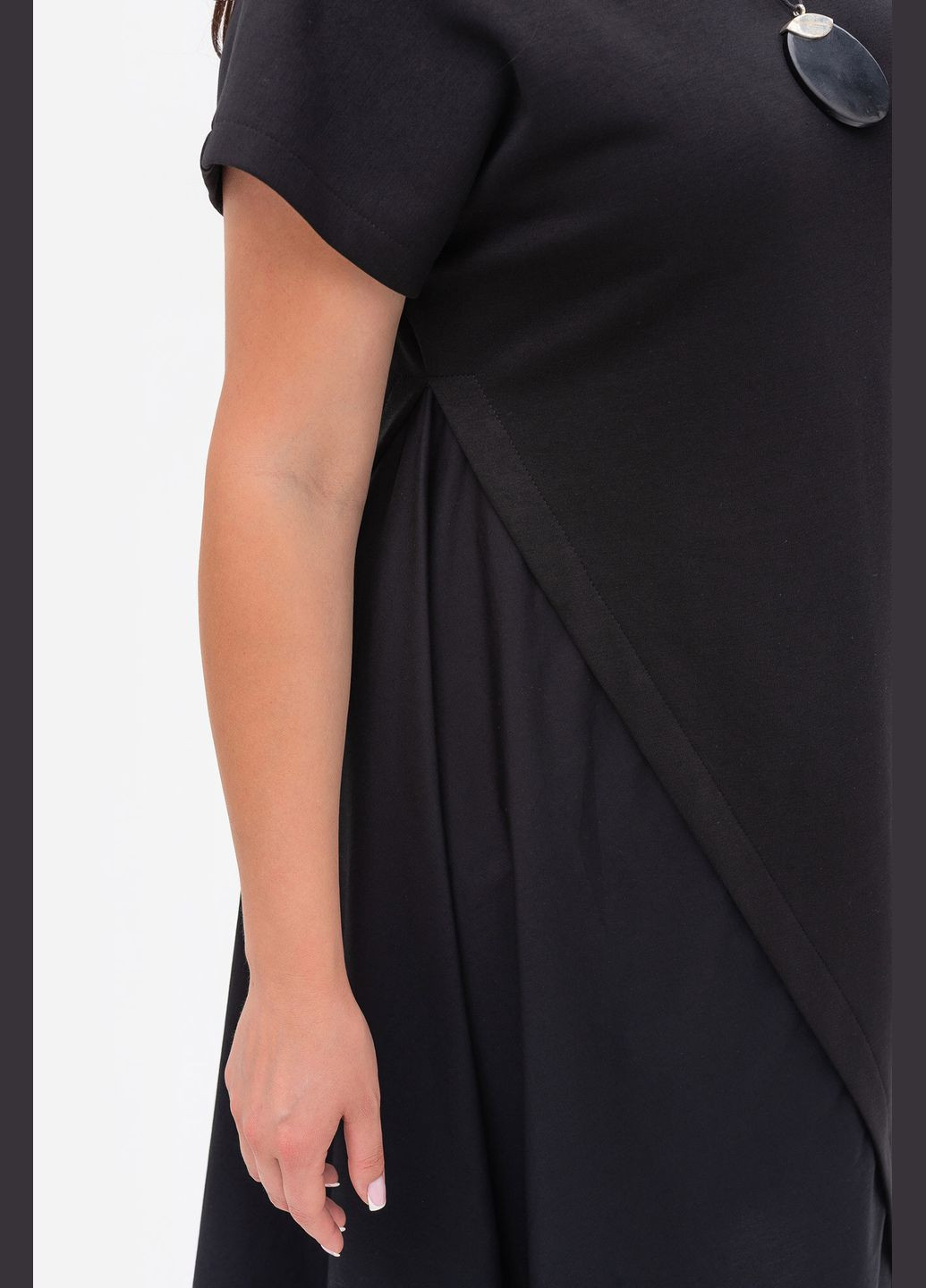 Білий однотонна сукня double нижче коліна Garne однотонна