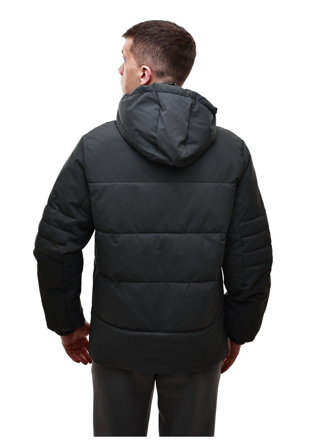 Чорна зимня куртка зимова чоловіча No Brand