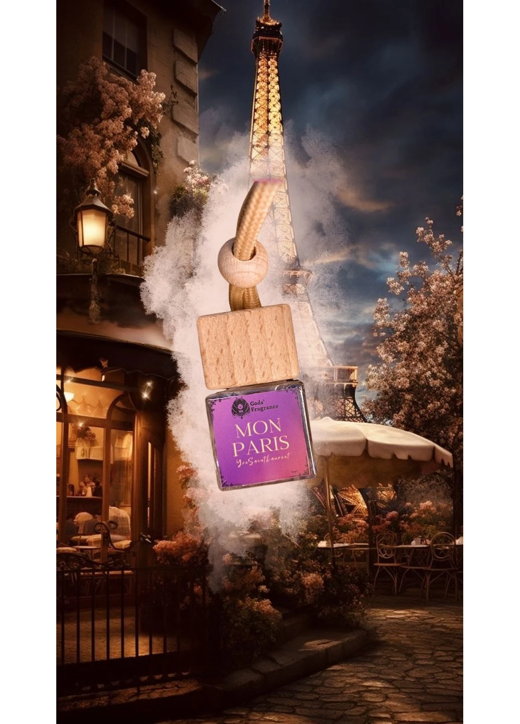 Автодифузор/Автопарфум з ароматом Mon Paris GOLD. Ароматизатор у авто на дзеркало заднього виду Gods’ Fragrance (376500298)