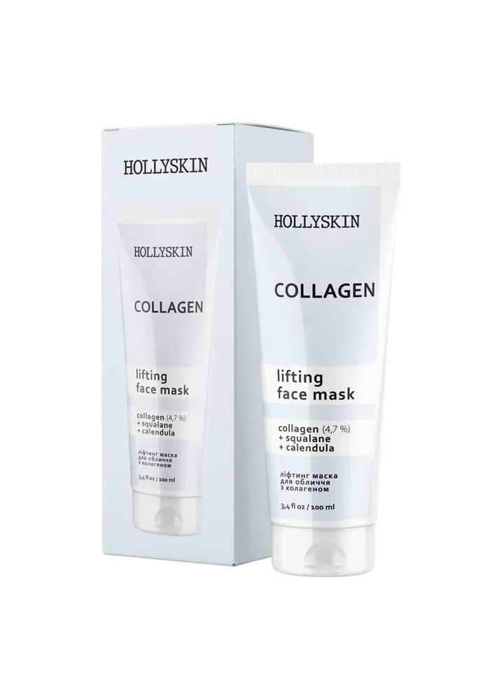 Ліфтинг маска для обличчя з колагеном від 100 мл Hollyskin (361224805)