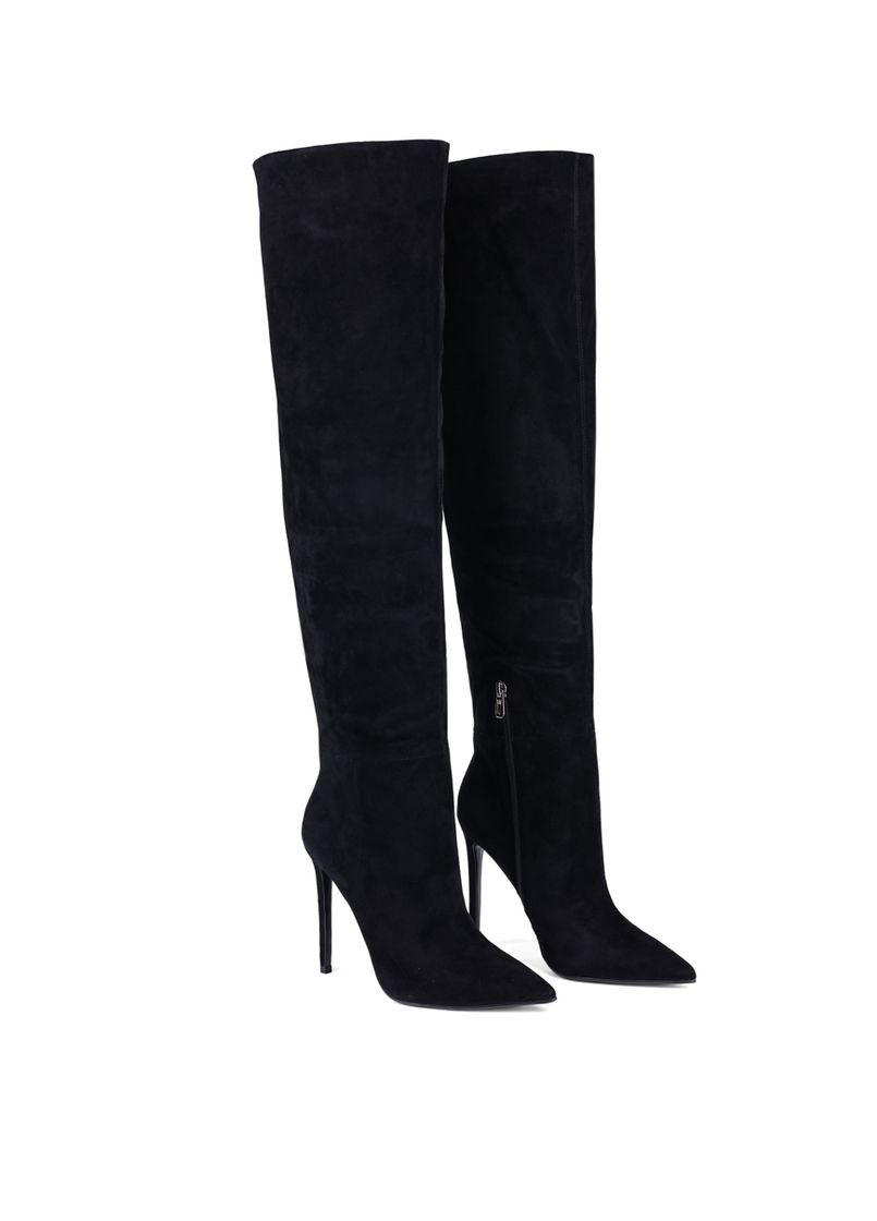 Осенние женские сапоги tyt355-2188-1 черный замша MiaMay