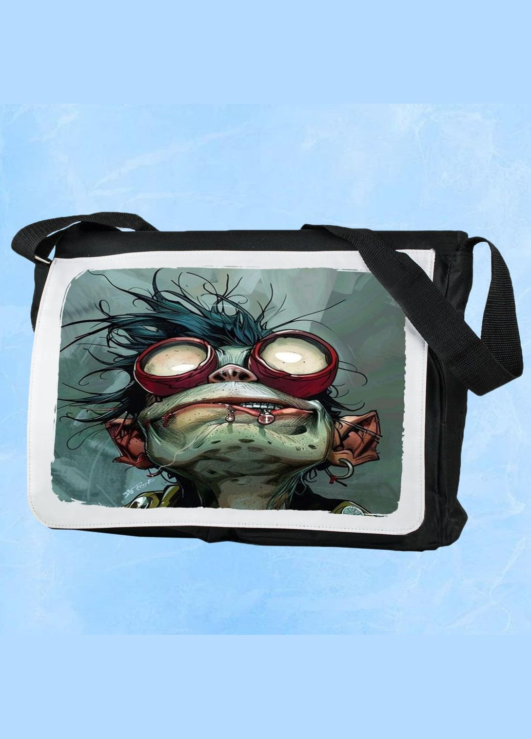 Чоловіча (жіноча) сумка через плече для спортзалу дорожня універсальна Art #060 Чорний No Brand (322119639)