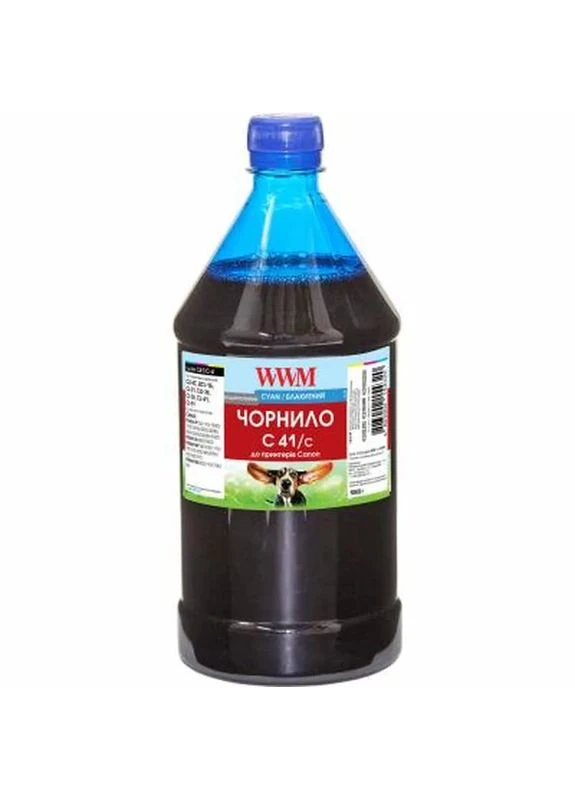 Чорнило Canon CL-41C/CL-51C/CLI-8C 1000г Cyan (C41/C-4) WWM (399311852)