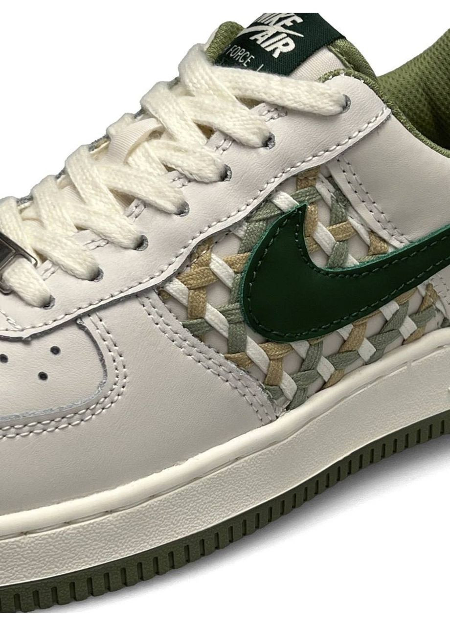 Кросівки жіночі Nike No Brand Air Force 1 Light Grey Green світло-сірі демісезони (327797651)