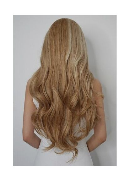 Перука білявки хвиляста довга пшенична No Brand (355802355)