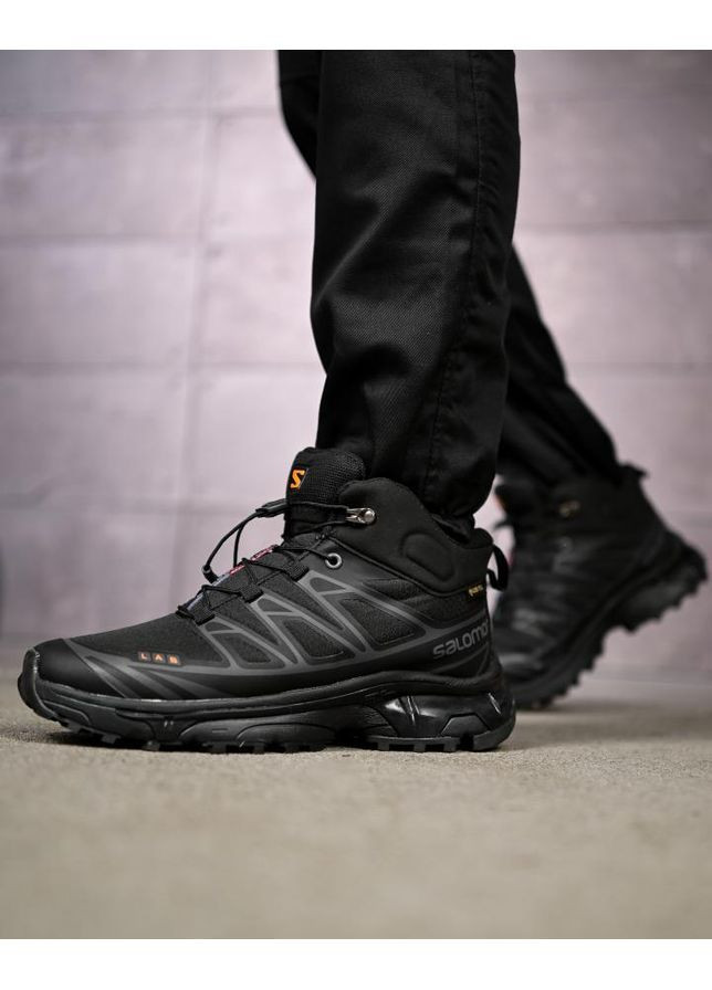 Чорні Зимовий термо кросівки salomon statix black No Brand