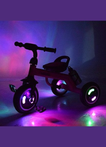 Триколісний велосипед Turbotrike зі світними EVA колесами і пляшкою для води M 3648-6 Turbo Trike (330748496)